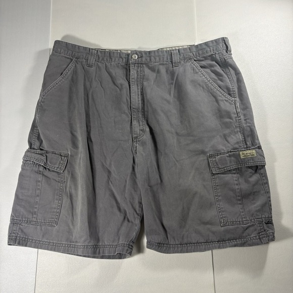 Wrangler Other - Wrangler Riggs Workwear Cargo Utility Shorts Men Size 42 Gray Cotton Relaxed Fit